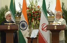 रूहानी के दिल्ली दौरे के दौरान भारत-ईरान के बीच कई समझौतेः दोनों ने माना आतंकवाद किसी भी तरह जायज नहीं 