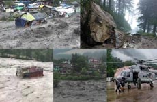 हिमाचल के कई इलाकों में बादल फटने से तबाही