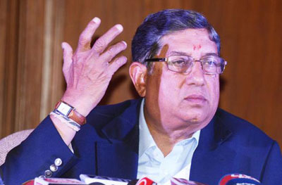 बीसीसीआई के अध्यक्ष का चुनाव लड़ूंगा: श्रीनिवासन