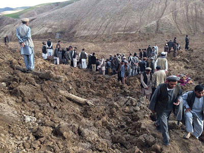 अफगानिस्तान में हुए भूस्खलन से 2100 लोगों की मौत