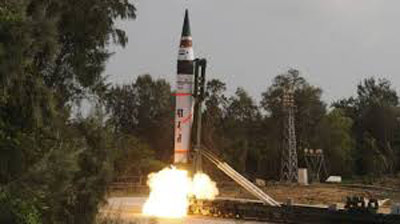 परमाणु क्षमता वाली अग्नि 2 मिसाइल का सफल परीक्षण
