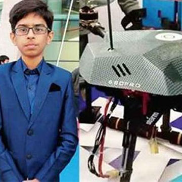 14 साल के लड़के ने डिजाइन किया ड्रोन, प्रॉडक्शन के लिए सरकार से करार