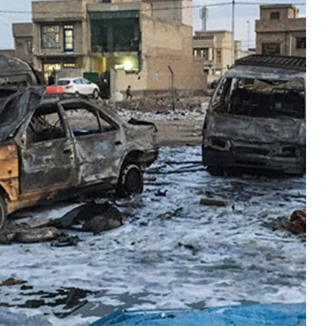 बगदाद में भीषण्‍ा कार बम विस्फोट में 52 लोग मारे गए