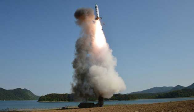 उत्तर कोरिया ने एक हफ्ते के भीतर फिर किया मिसाइल परीक्षण