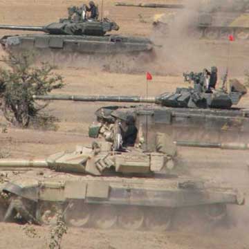 टैंक बैथलॉन में दोनों टैंक खराब होने पर भारत हुआ बाहर