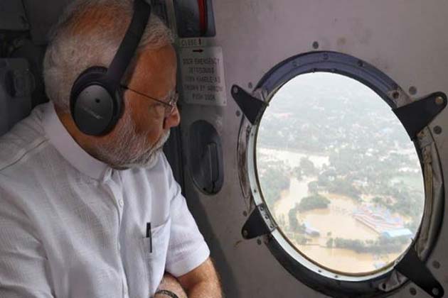 प्रधानमंत्री मोदी ने बाढ़ प्रभावित केरल को तत्काल 500 करोड़ रुपए देने की घोषणा की