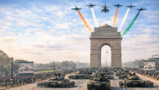 म्हारी छोरियां छोरों से कम है के गणतंत्र दिवस परेड में बेटियों ने बाइक पर किया स्टंट