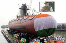आईएनएस कलवरी राष्ट्र को समर्पित: पीएम मोदी ने कहा हिंद महासागर में बढ़ेगा भारतीय नौसेना का दम