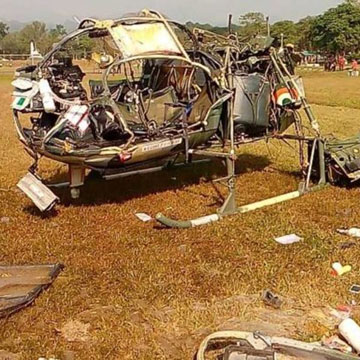 सेना का चीता हेलीकॉप्टर सुकना में क्रैश, तीन अधिकारियों की मौत