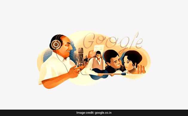 मोहम्मद रफ़ी का 93वां जन्मदिनः गूगल ने बनाया खास डूडल