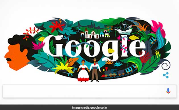 नोबेल पुरस्कार विजेता गेब्रियल गार्सिया मारक्वेज की 91वीं जयंती पर गूगल ने बनाया डूडल