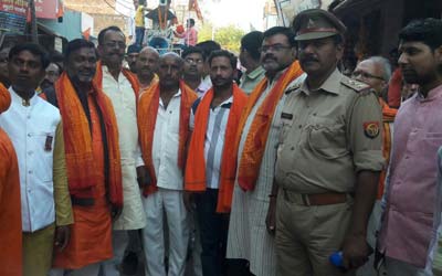 रामलला हम आएंगे मंदिर वहीं बनाएंगे के नारों से गूँज उठा सैयदराजा