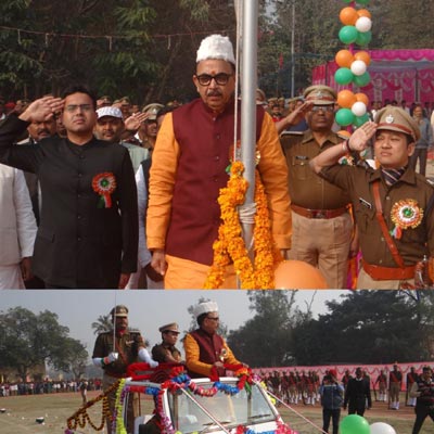 चन्दौली: गणतंत्र दिवस पर सांसद डॉ. महेन्द्रनाथ पाण्डेय परेड में हुये शामिल, जनपदवासियों को दी शुभकामनायें