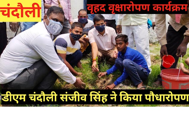 फलदार पौधारोपण कर यादगार बनाये जीवन: संजीव सिंह डीएम चंदौली